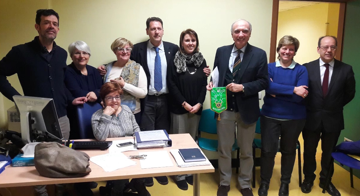 Lions club Alto Canavese donazione per Centro diurno di Castellamonte