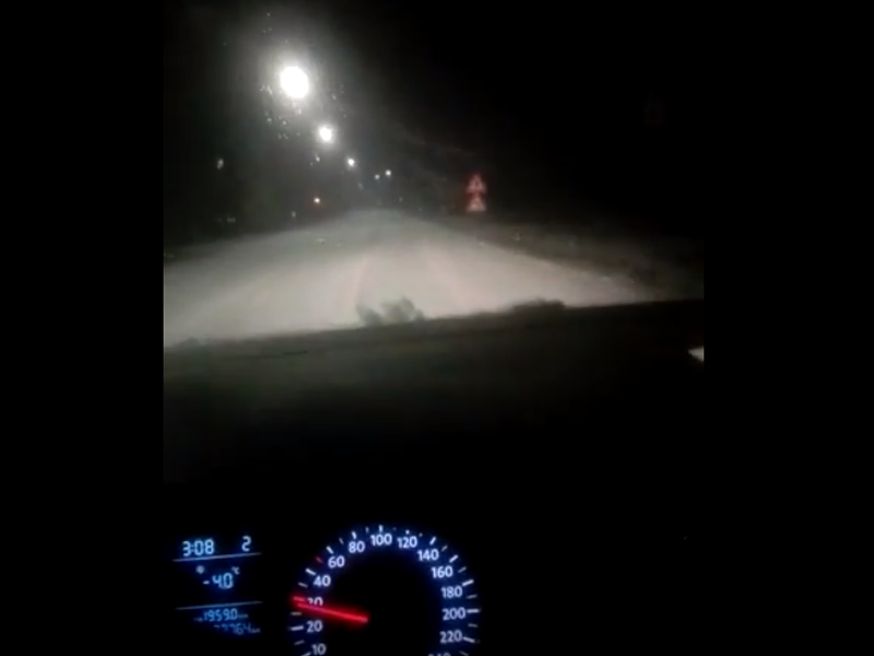 Strade impraticabili nella notte, videotestimonianza