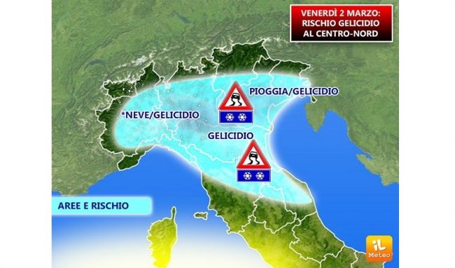 Pericolo GELICIDIO: attenzione agli spostamenti in auto