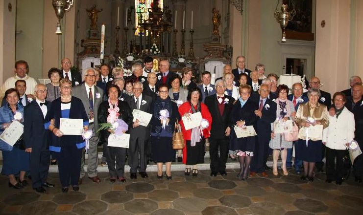 Festa degli anniversari un’ottantina di coppie protagoniste