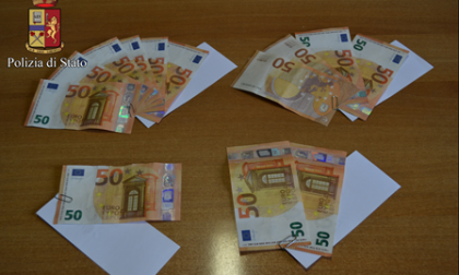 Banconote false fermati dalla Polizia di Ivrea