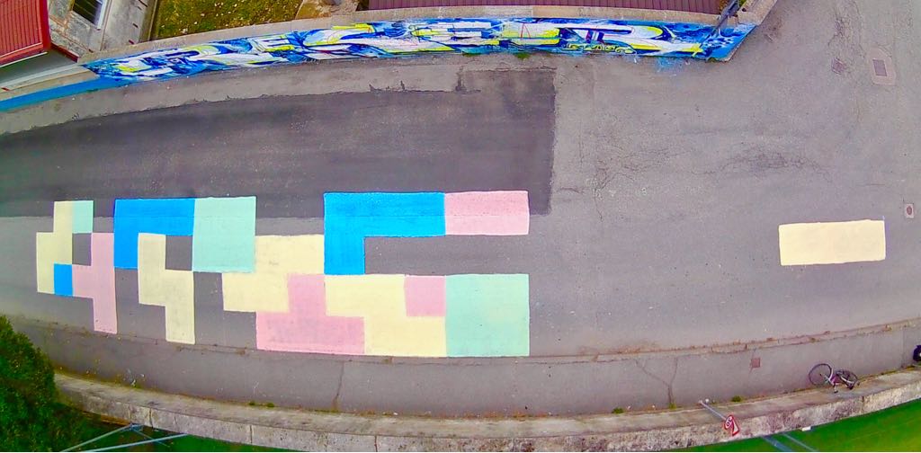 Tetris in via Piave a Cuorgnè… messaggio enigmatico