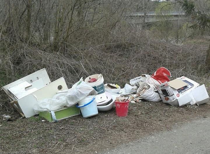 Tagga il maiale Rifiuti selvaggiamente abbandonati in zona Cral