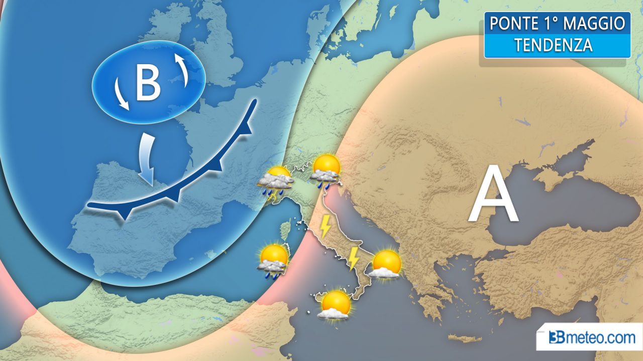 Ponte Primo Maggio tra sole e temporali