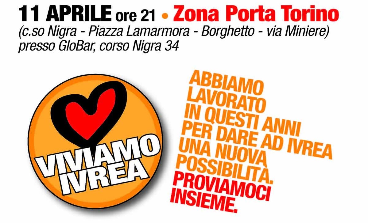 Viviamo Ivrea questa sera incontro a Porta Torino