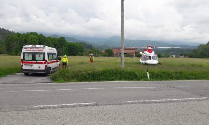 Ciclista investito a Castellamonte, portato in ospedale