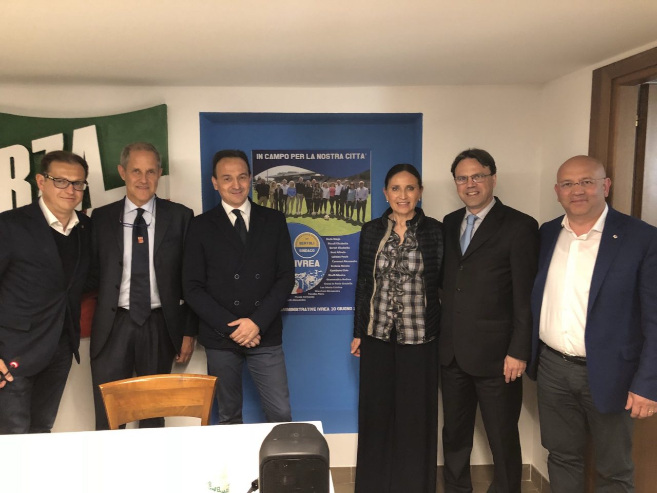 Forza Ivrea la presentazione della lista con i senatori azzurri