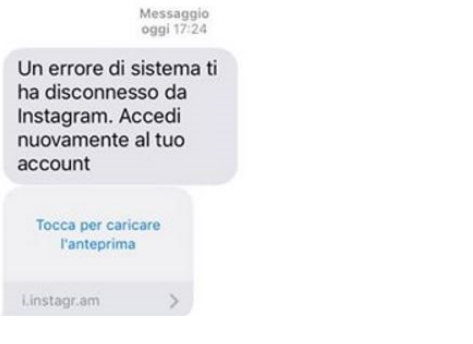 Instagram messaggi truffa per accedere agli account