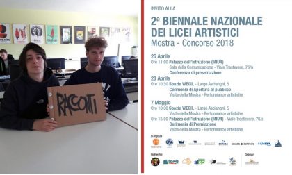 Biennale Nazionale Licei artistici selezionata opera di studenti del Faccio