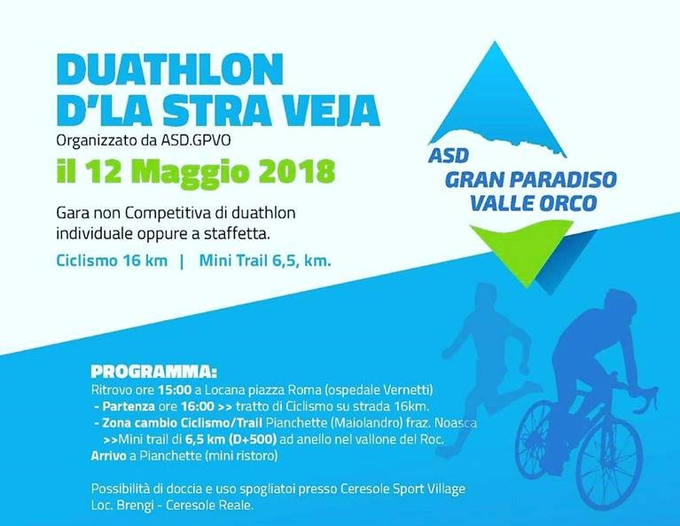 Locana torna il duathlon d’la stra veja