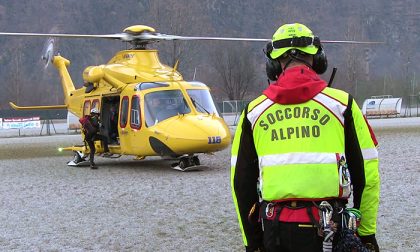 Intervento del soccorso alpino in Valchiusella per uno scialpinista disperso