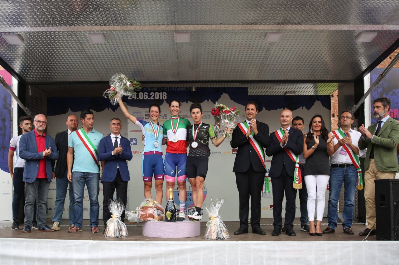 Marta Cavalli tricolore davanti al castello d’Agliè