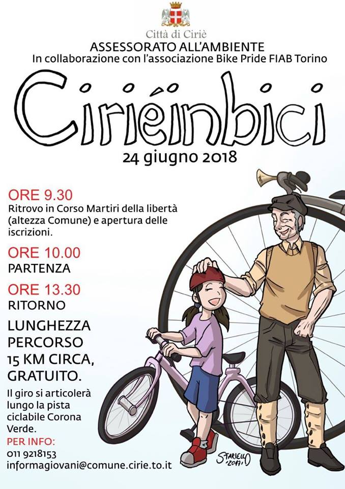 Ciriè, tutti in bici domenica 24