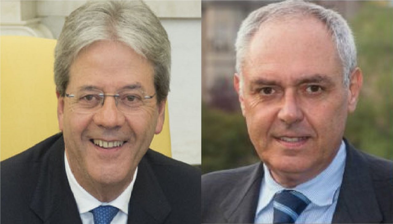 Ivrea Gentiloni per il comizio con Perinetti