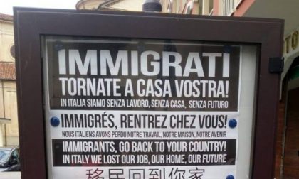 Immigrati tornate a casa vostra. Manifesto shock nel torinese