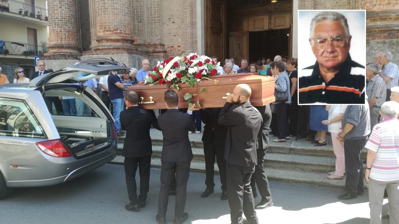 Favria in lacrime per l’ultimo commosso saluto a Mario Appino