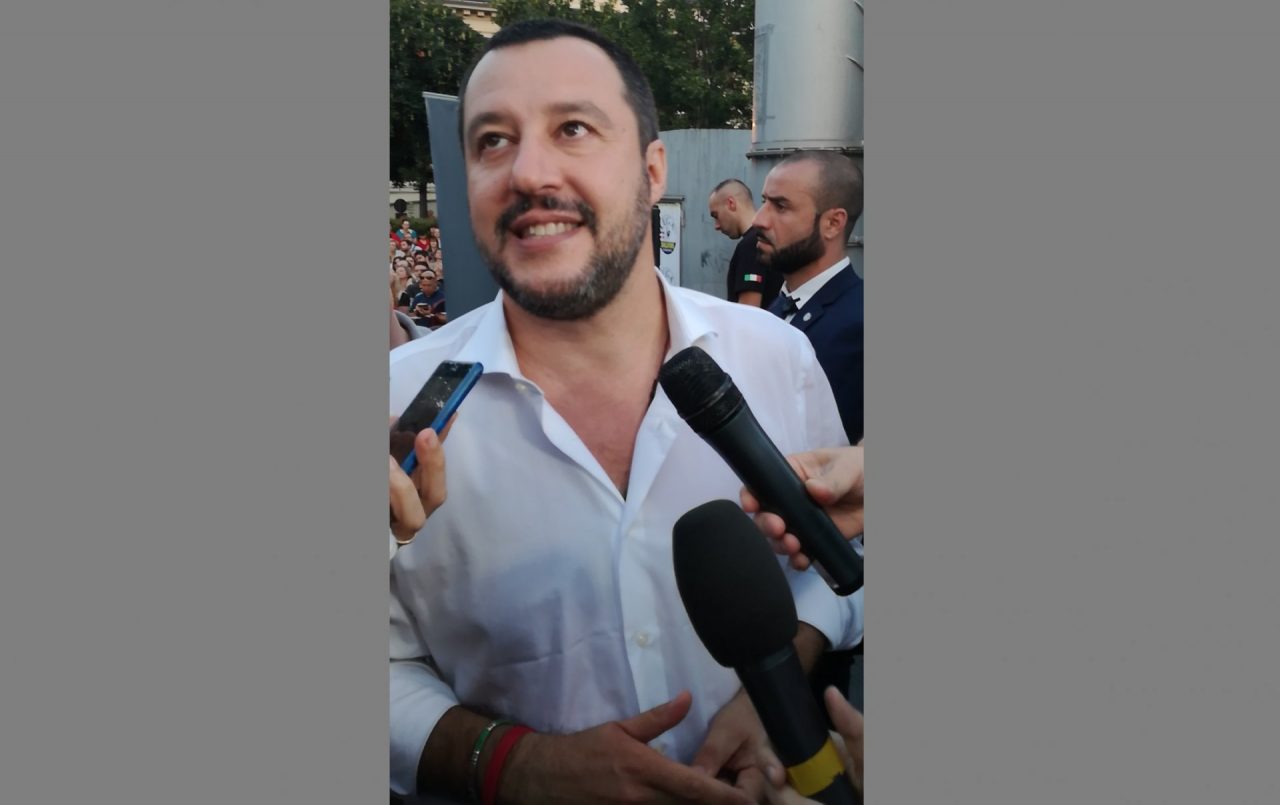 Intervento Salvini a Ivrea in vista del ballottaggio