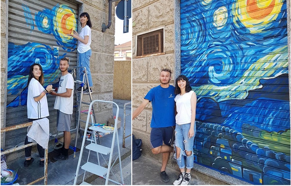 Castellamonte, quando le serrande sono opere d’arte