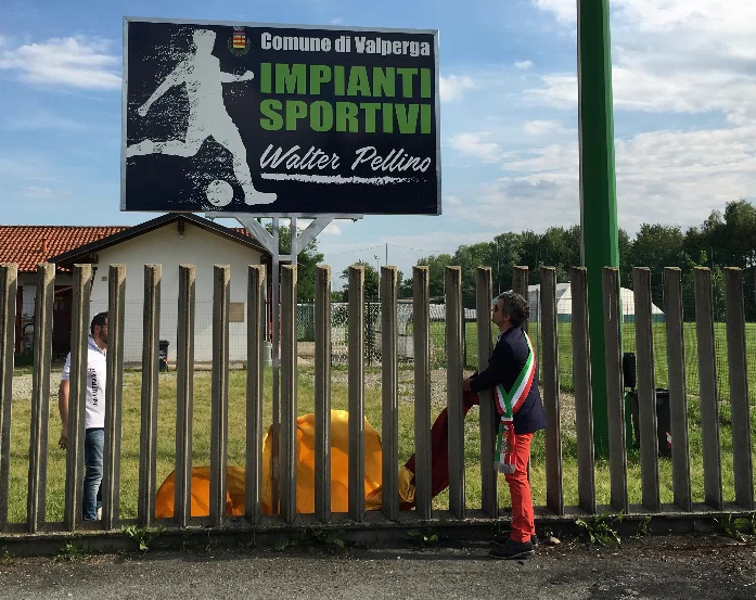 Sport a Valperga intitolato il campo sportivo a Walter Pellino