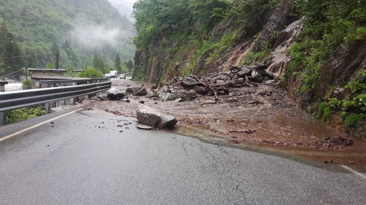 Valle Soana smottamento anche sulla Sp 47