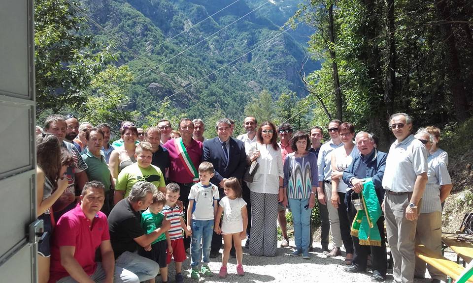 Centralina elettrica inaugurata in frazione Rocci
