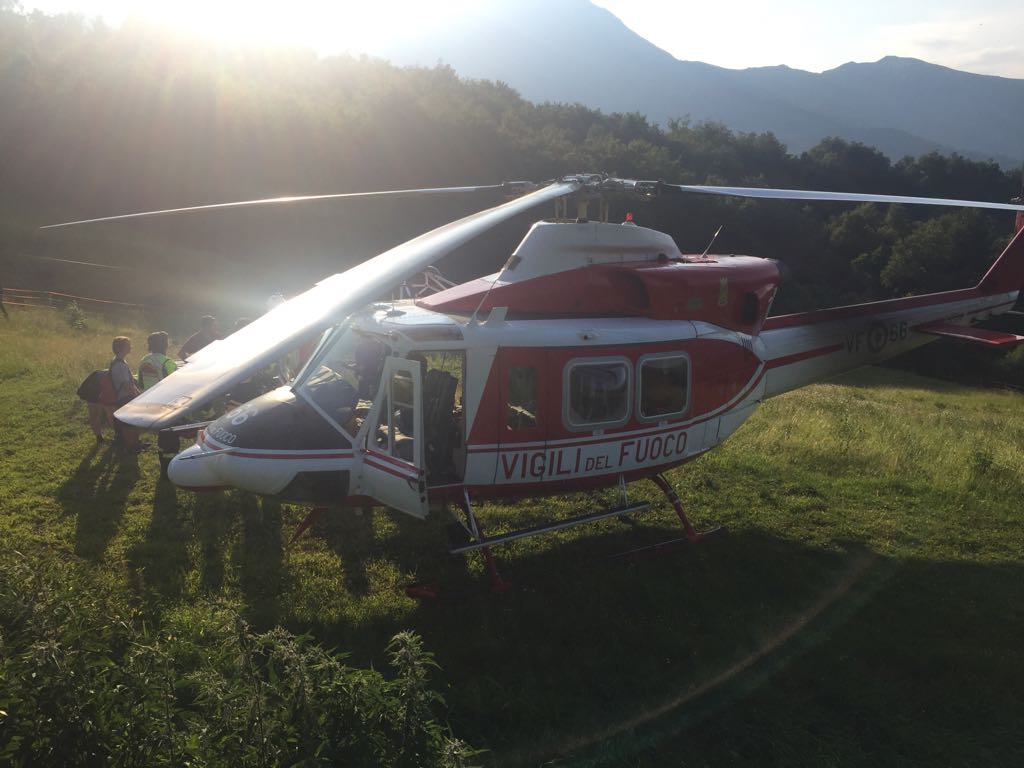 Escursionisti salvati dai Vigili del fuoco