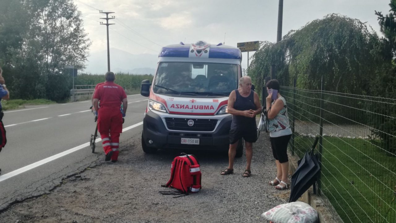 Incidente sulla provinciale a Ozegna, ferito il sindaco Bartoli | FOTO