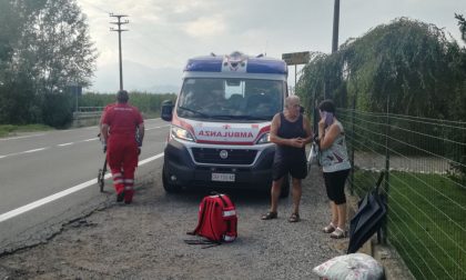 Incidente sulla provinciale a Ozegna, ferito il sindaco Bartoli | FOTO