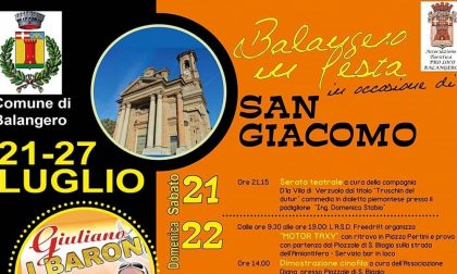 Balangero fa festa in occasione dell'atteso San Giacomo 2018