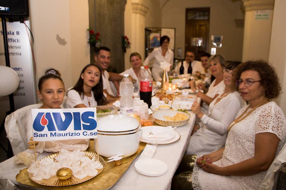 San Maurizio, 110 donatori Avis alla cena in bianco e oro