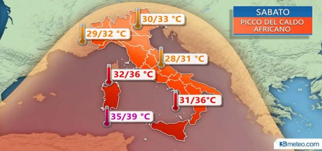 Meteo weekend: caldo e temporali al nord