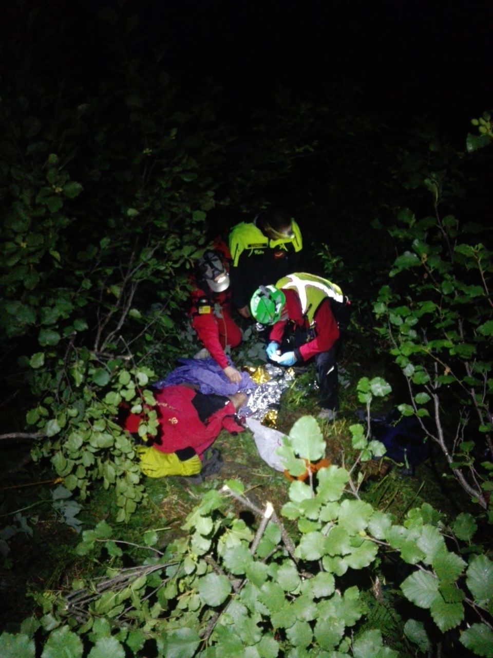 Escursionista salvato dal soccorso alpino nella notte