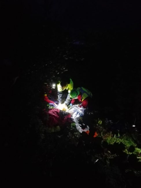 Escursionista salvato dal soccorso alpino nella notte