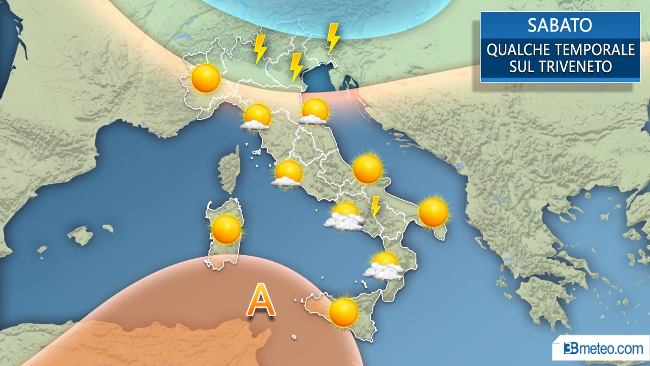 Ferragosto insediato da qualche temporale
