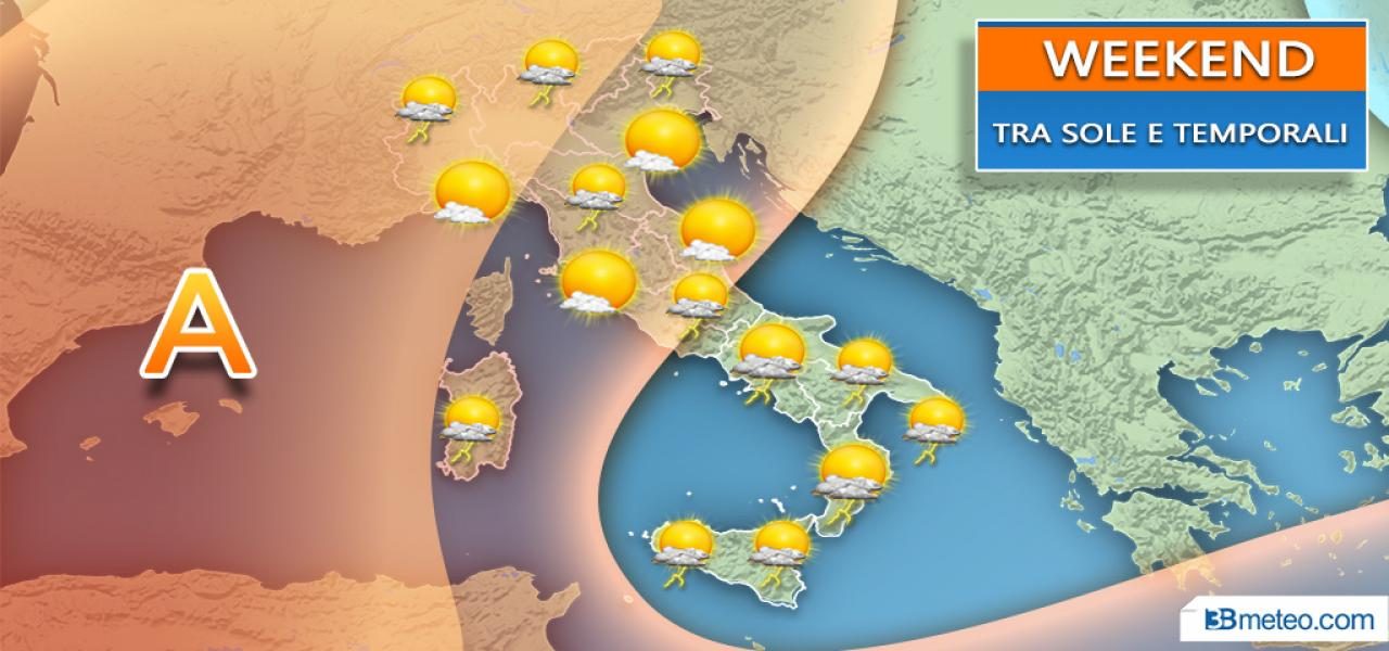 Temporali spazza afa in arrivo