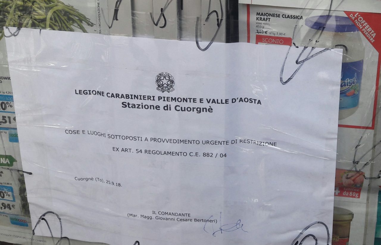 Chiusi a Cuorgnè per carenza di igiene due pizza-kebab