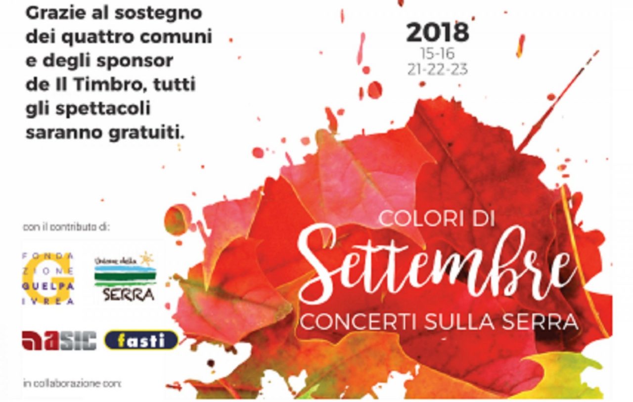 Colori di Settembre sabato sera il concerto a Burolo