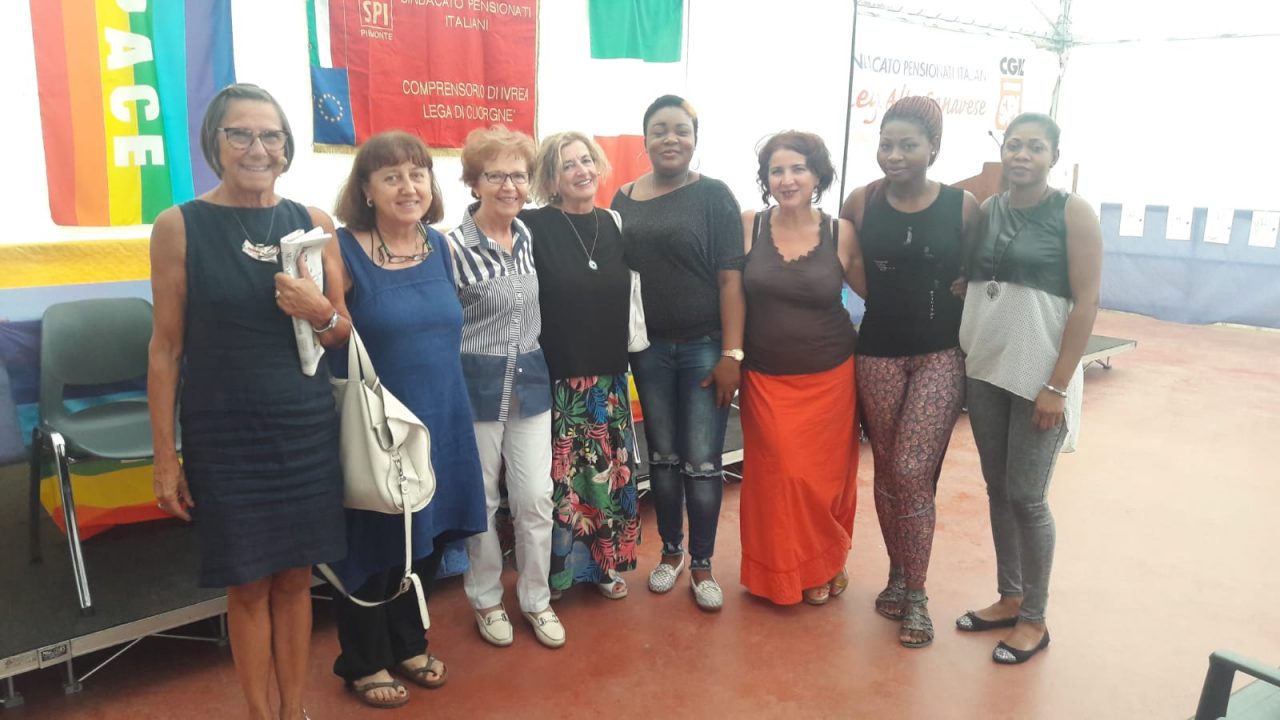 Festa dello SPI-Cgil Lega Alto Canavese in corso a Cuorgnè