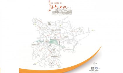 Mappa di Ivrea per andare alla scoperta del patrimonio Unesco