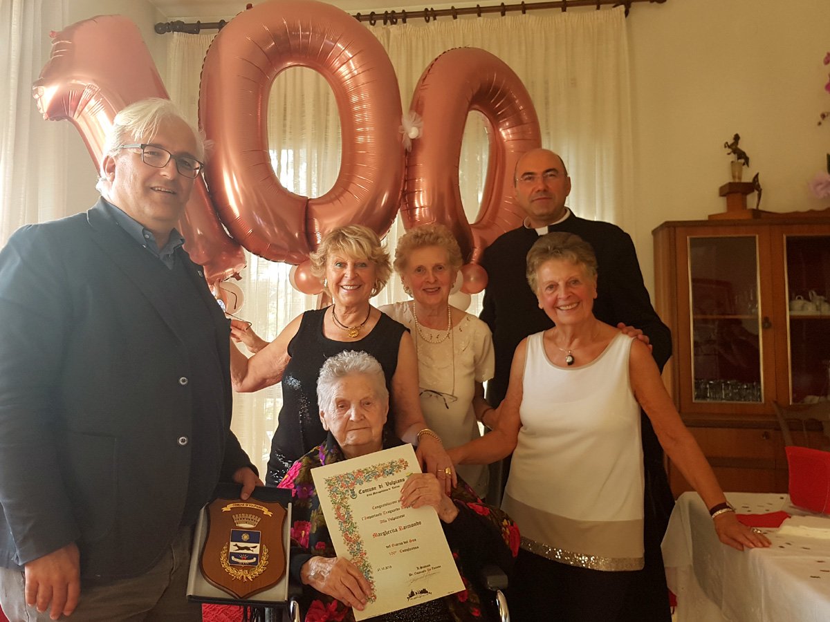 Volpiano festeggia i 100 anni di Margherita Raimondo