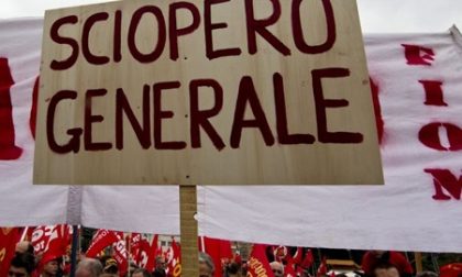 Sciopero generale venerdì 26 ottobre