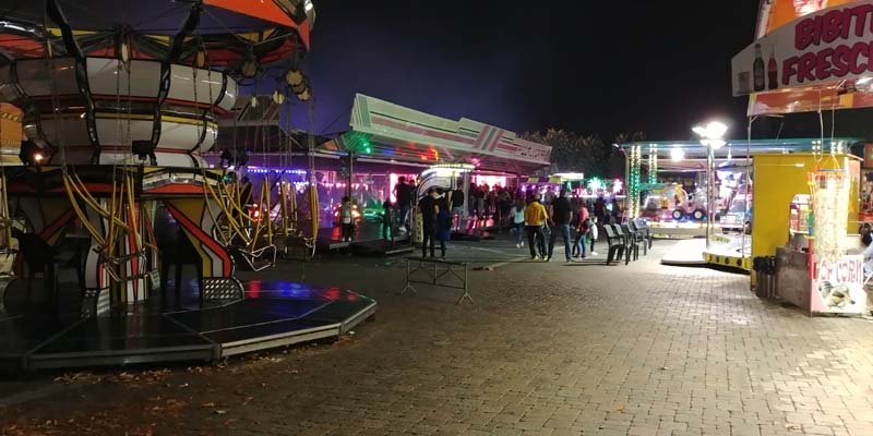 Lavori in corso nel parcheggio del Prato Fiera a Caselle