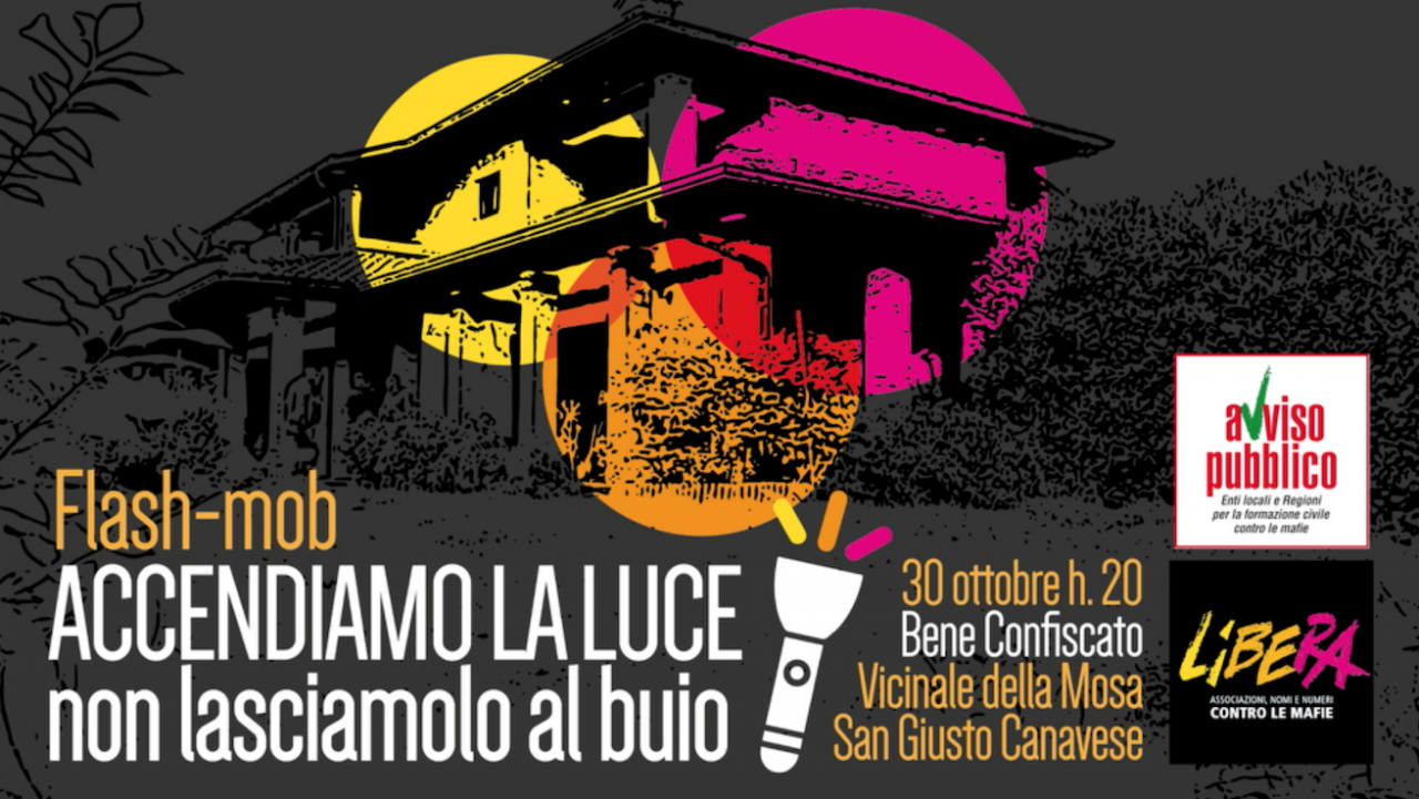 Flash mob di Libera “Accendiamo la luce” a San Giusto