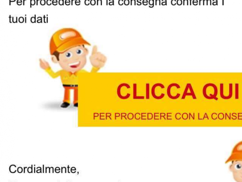 Truffa corriere: attenzione ai messaggi falsi da DHL