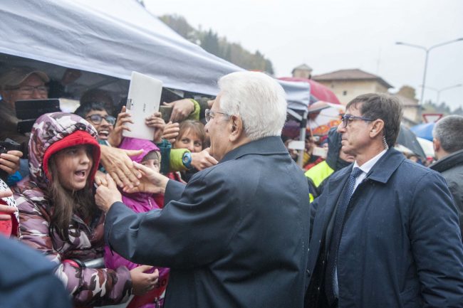 Mattarella ieri in visita nel Biellese a 50 anni dall’alluvione | FOTO