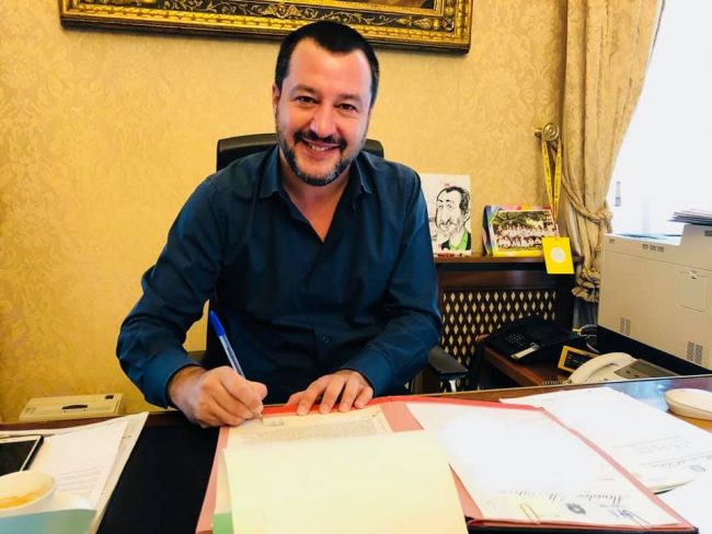 Il ministro Salvini scrive a Il Canavese: “Noi siamo passati dalle parole ai fatti”