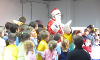 Alunni sul palco a Cantoira