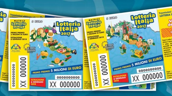 Lotteria Italia, Piemonte: nel 2017 vinti oltre 2,7 milioni