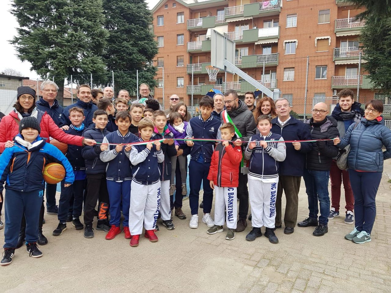 Campetto da basket e area fitness inaugurati oggi a Nole