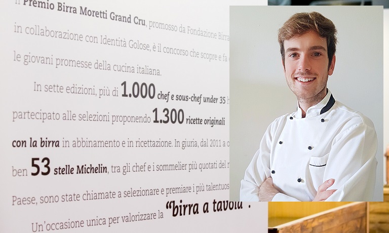 Premio Birra Moretti Grand Cru: brilla la stella dello chef alladiese Paolo Mautino